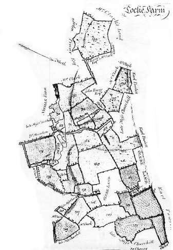 Plan of Locke Farm, near Yeovil